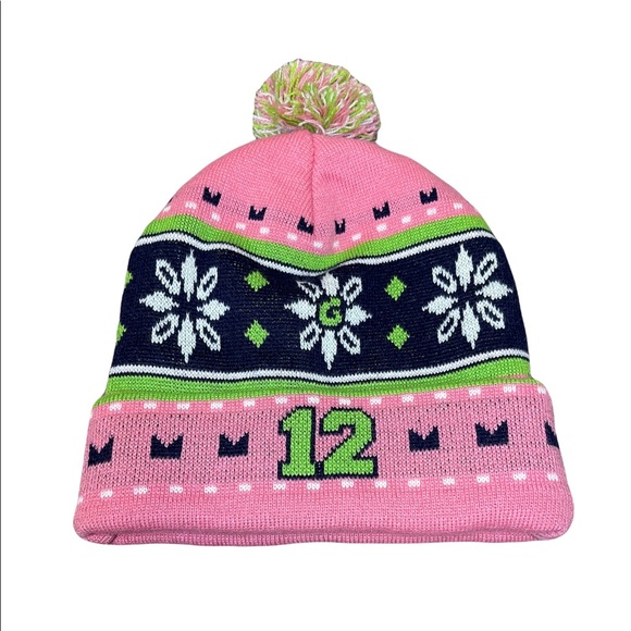 Knit Fair Isle Seattle Seahawks Beanie 
